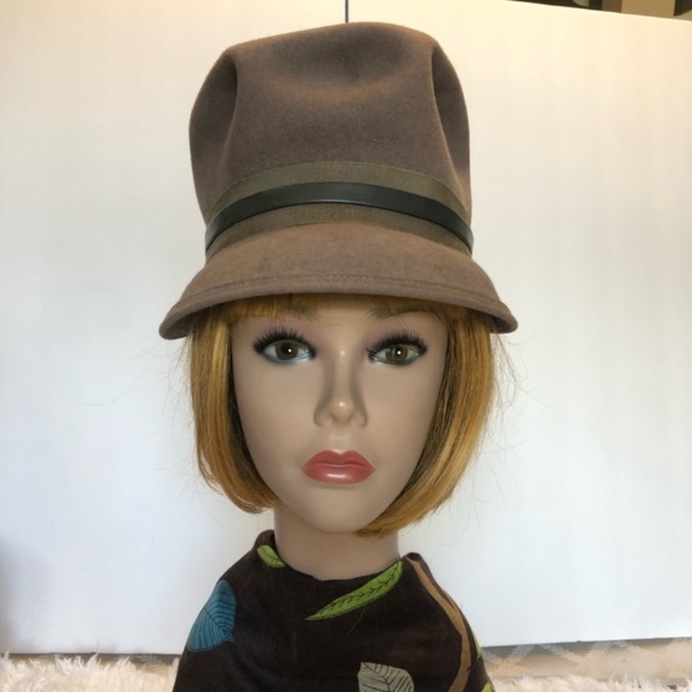 VTG Mocha Bucket Style Hat by Sears Fashion Millinery Sears Roebuck & Co. USA